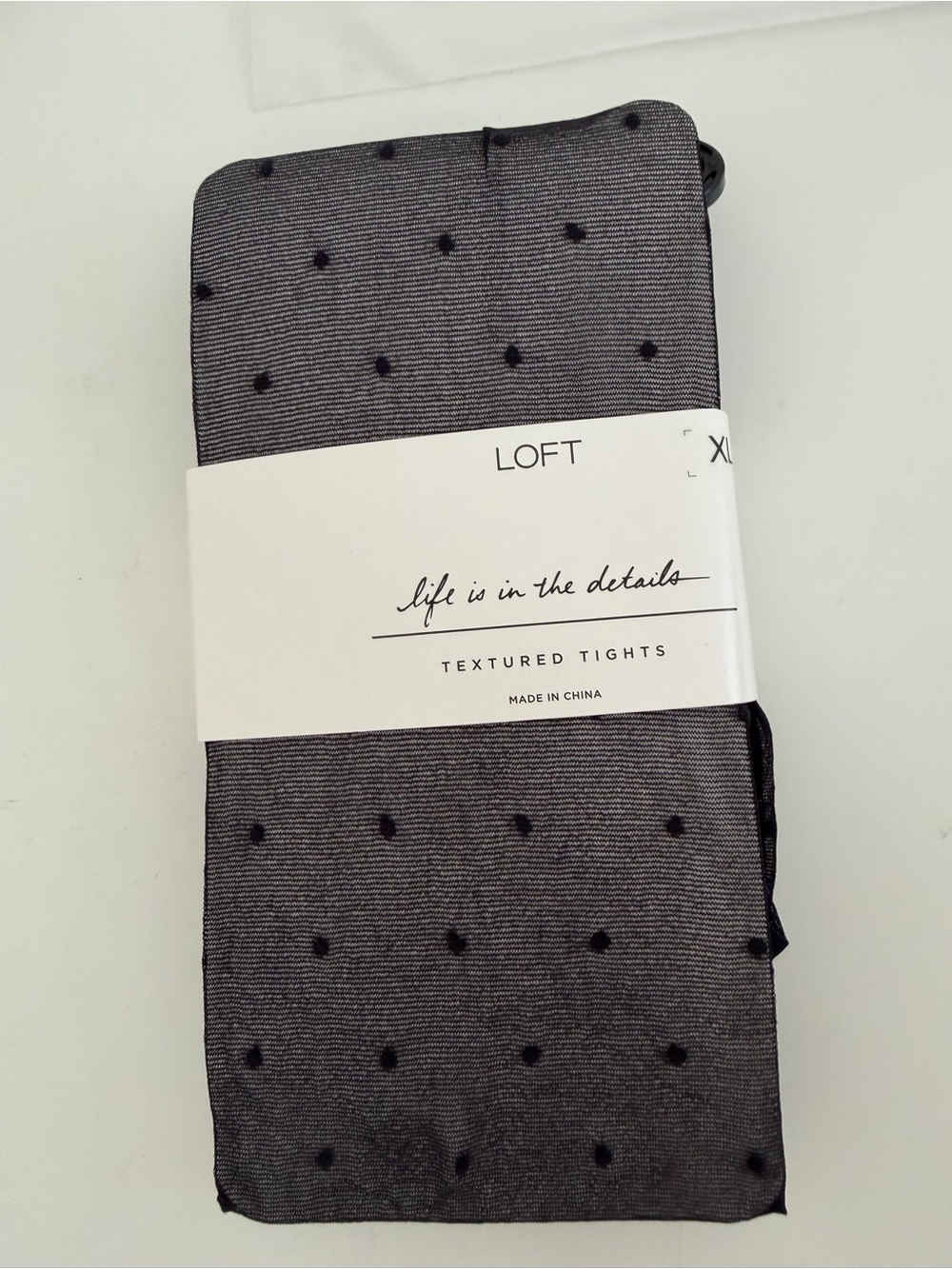 NWT LOFT Polka Dot Textured Tights